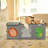 Toy Storage Organizer with Lids, Extra Large Toy Boxes for Kids, Handles and Divider, 142L, Grey