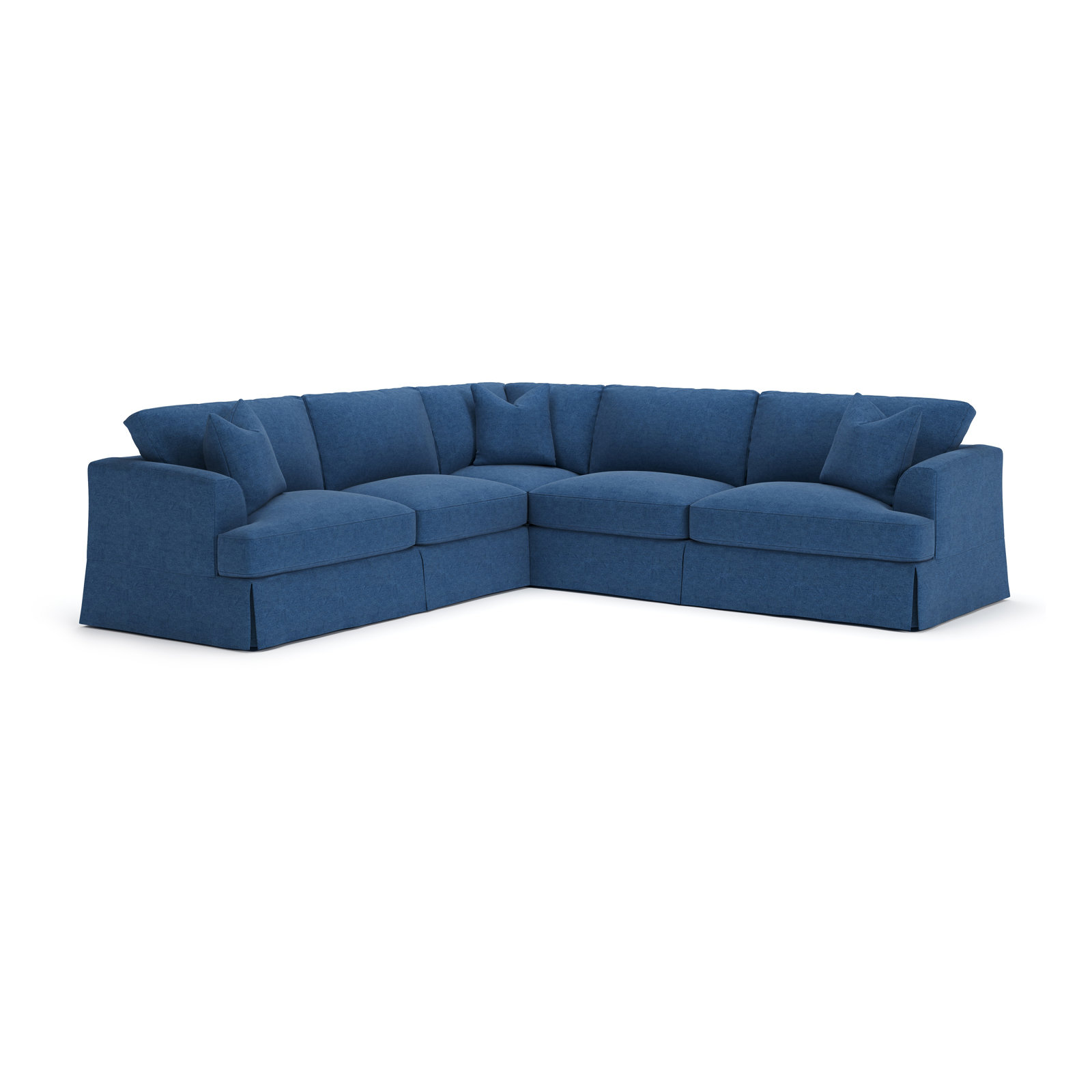 Lucia Sectional, Left Hand Facing, Classic Indigo Denim