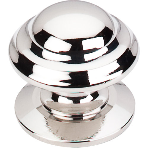 Empress 1 3/8" Diameter Round Knob, Polished Nickel