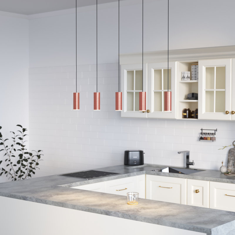 Bludovice 5 - Light Kitchen Island Pendant, Copper