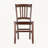 Grant Walnut Solid Wood Slat-back Side Chair Set, 34.41'' H X 16.98'' W X 16'' D