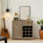 Farmhouse Buffet Cabinet with Storage Sideboard with 2 Drawers, Wine Bar Cabinet with Removable Wine Racks Storage Shelves, Liquor Coffee Bar Cupboard for Kitchen, Dining Room-100691047