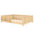 Full bed with built-in bookshelf and high-quality safety guardrail,Light Natural-701980644-701980646