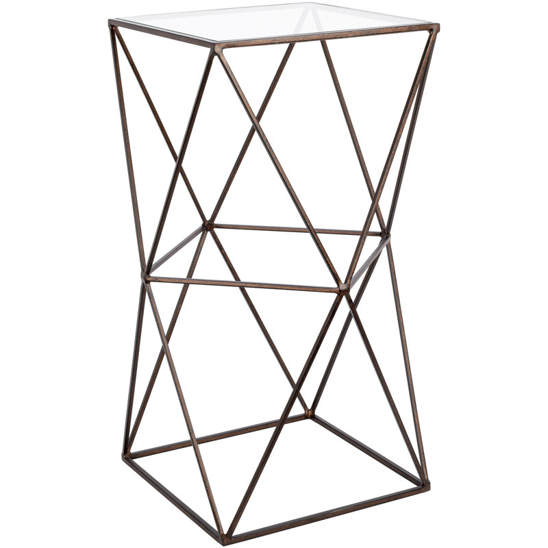Glass Top End Table