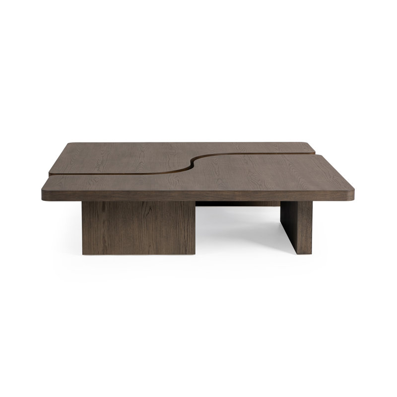 Melina 2-Piece Wood Coffee Table, Havana Brown