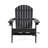 BELLWOOD Outdoor Adirondack Chair - Stylish Wooden Design With Armrest Cup Holders