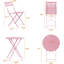2 - Person Patio Dining Set with Round Table-1961090102