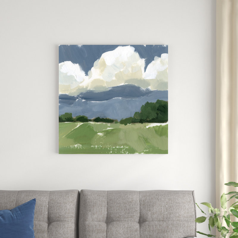 " Spring Meadow Study I " by Victoria Barnes, 30" H x 30" W x 1.25" D