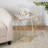 Valentin Tempered Glass End Table With Iron Frame