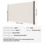 9'8" W x 1' D Manual Retraction Side Awning-278325663