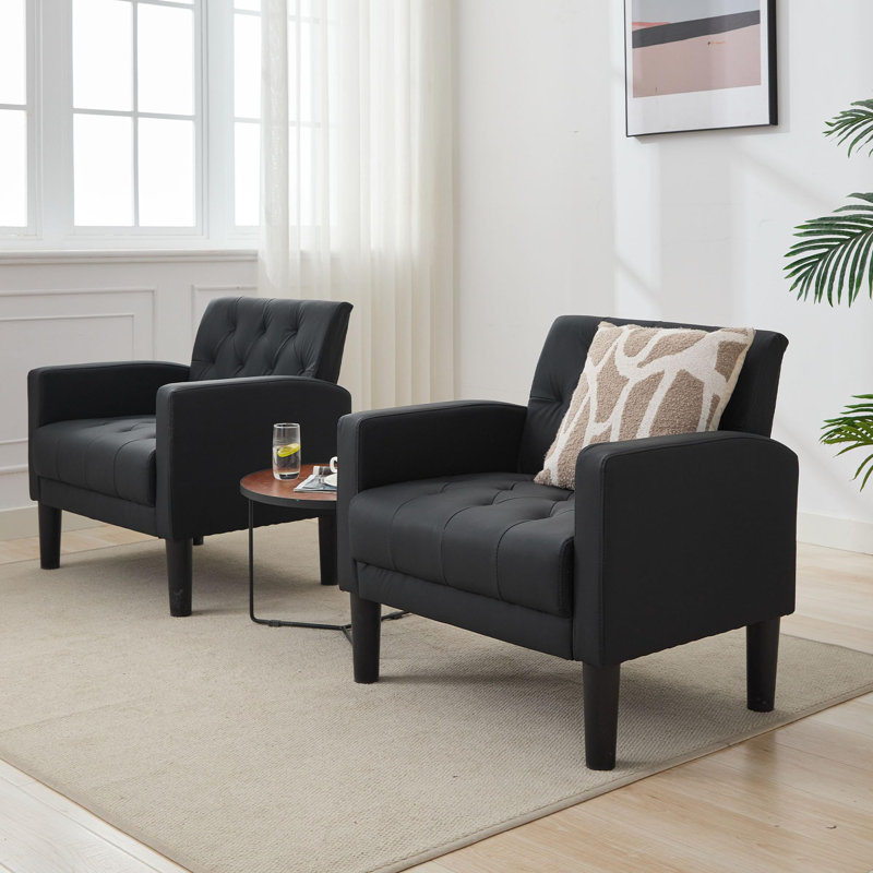 Faux Leather Armchair