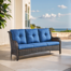 Bonia 72.44'' Polyethylene (PE) Wicker Outdoor Patio Sofa