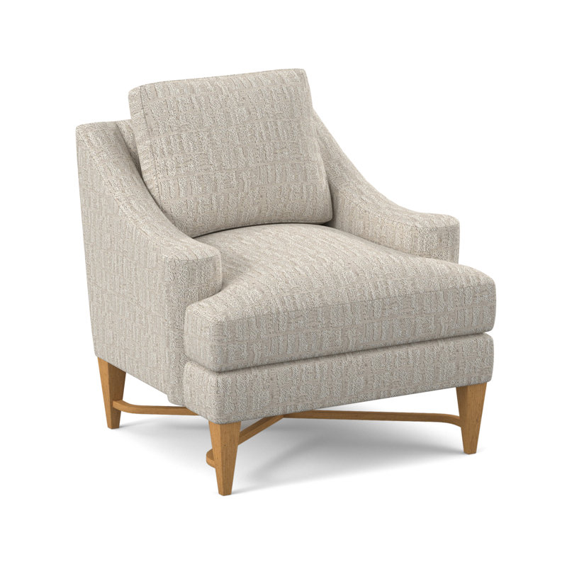 Foxtrot Armchair, White Caps Fog, Amber
