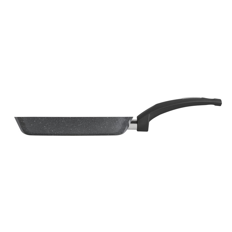 Tower T80336 Cerastone Forged Grill Pan with Non-Stick Coating and Soft Touch Handle, 25cm, Graphite