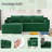 Boneless 87" Modular Sectional Sofa, L-Shape Cloud Sectional Couch, Cozy Boneless Couches For Living Room (Dark Grey, Left Facing Chaise)-1415993450-1415993451