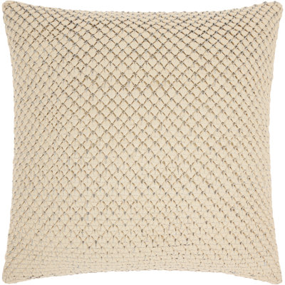  Coussin décoratif en cuir tissé