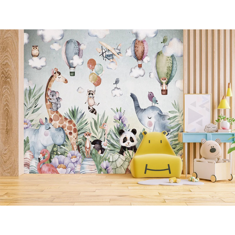 Whimsy Wild: Dreamland Safari, L 72 po x l 108 po, Non tissé