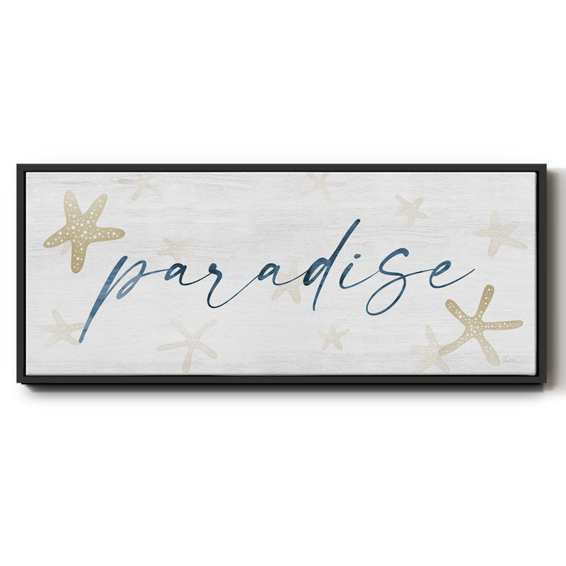 Paradise- Framed Canvas, 24" H x 60" W
