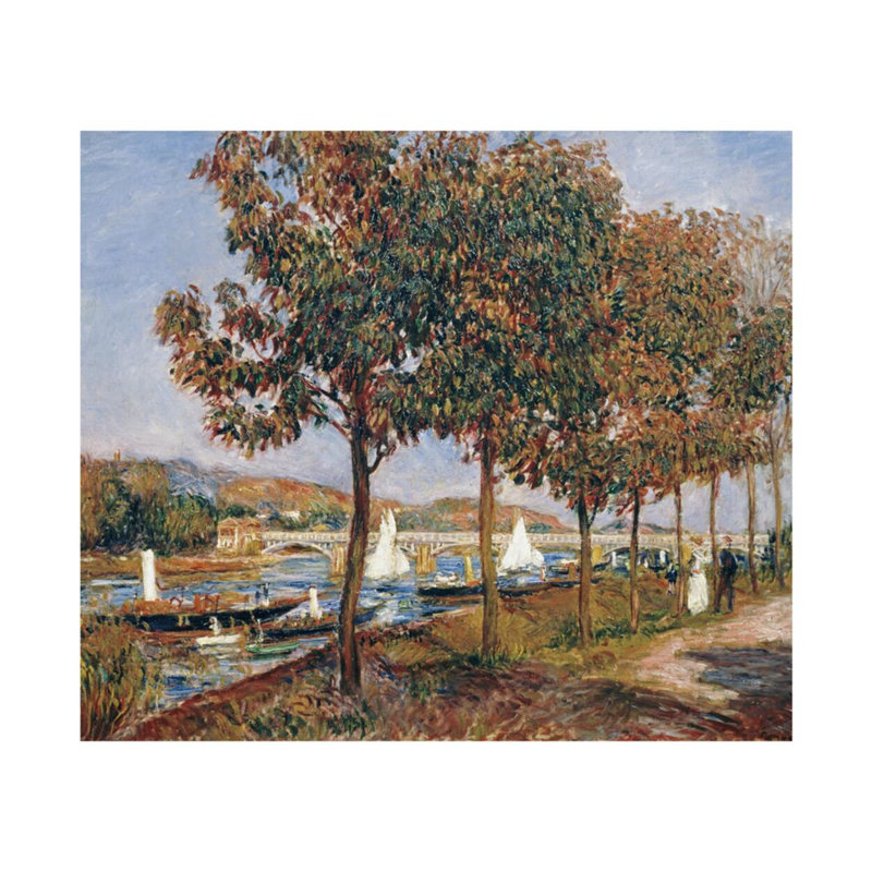 Le pont à Argenteuil par Pierre-Auguste Renoir - Estampe numérique, H 16 po x l 20 po