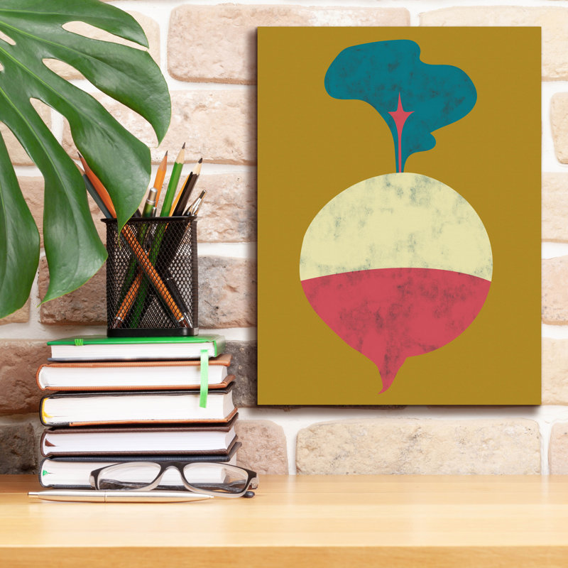 Toile épique Graffiti «Veggie Party 8» par Chariklia Zarris, 12 po x 16 po