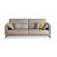 Gray Genuine Leather Standard Sofa cushion Loveseat
