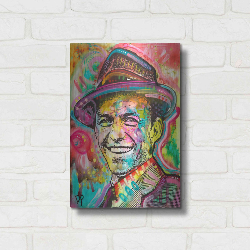 17 Storeys 'Frank Sinatra IV' by Dean Russo, Metal Wall Art, 16" H x 12" W