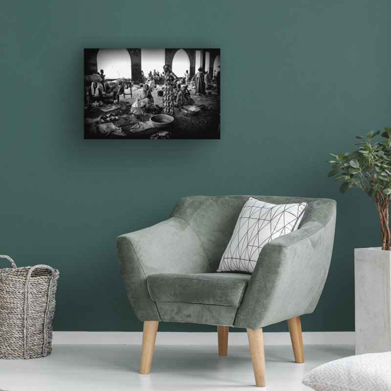 Art sur toile, "Bazar", H 12 po x l 19 po