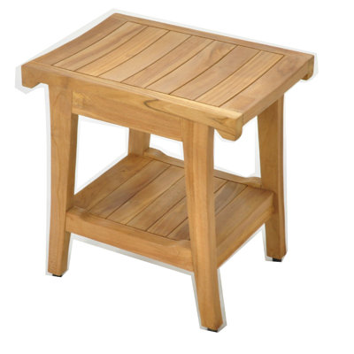Banc de douche l 18" teck Whitley