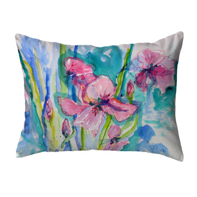  Iris Indoor / Outdoor Rectangular Throw Pillow