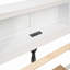 Lit plateforme de rangement haut de gamme en bois massif, design moderne idéal pour les chambres confortables