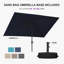Parasol de table rectangulaire 6,5 'x 10'-670938860