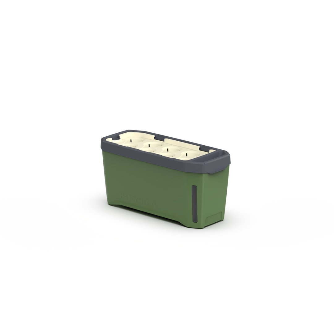 Harry Herbs 4-in-1 Planter Pot for Herbs, Self-watering system, 0.5L water reservoir, 5L soil capacity