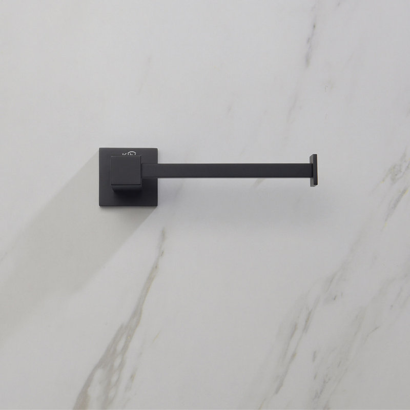 Porte-papier hygiénique mural, Noir mat