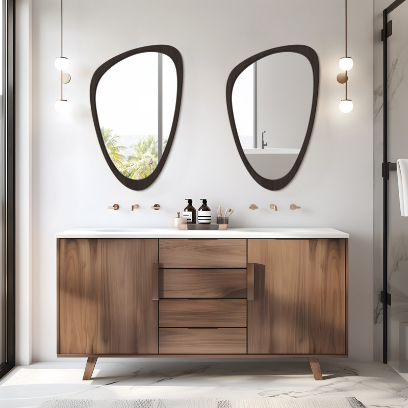 Miroir asymétrique, 30 po x 20 po