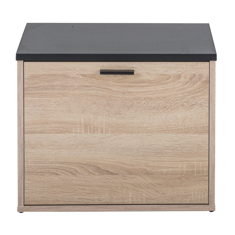 9 Pair Stackable Flip Down Shoe Storage, Oak