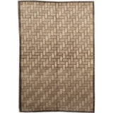 Himalayan Wool Geometric Area Rug in Camel