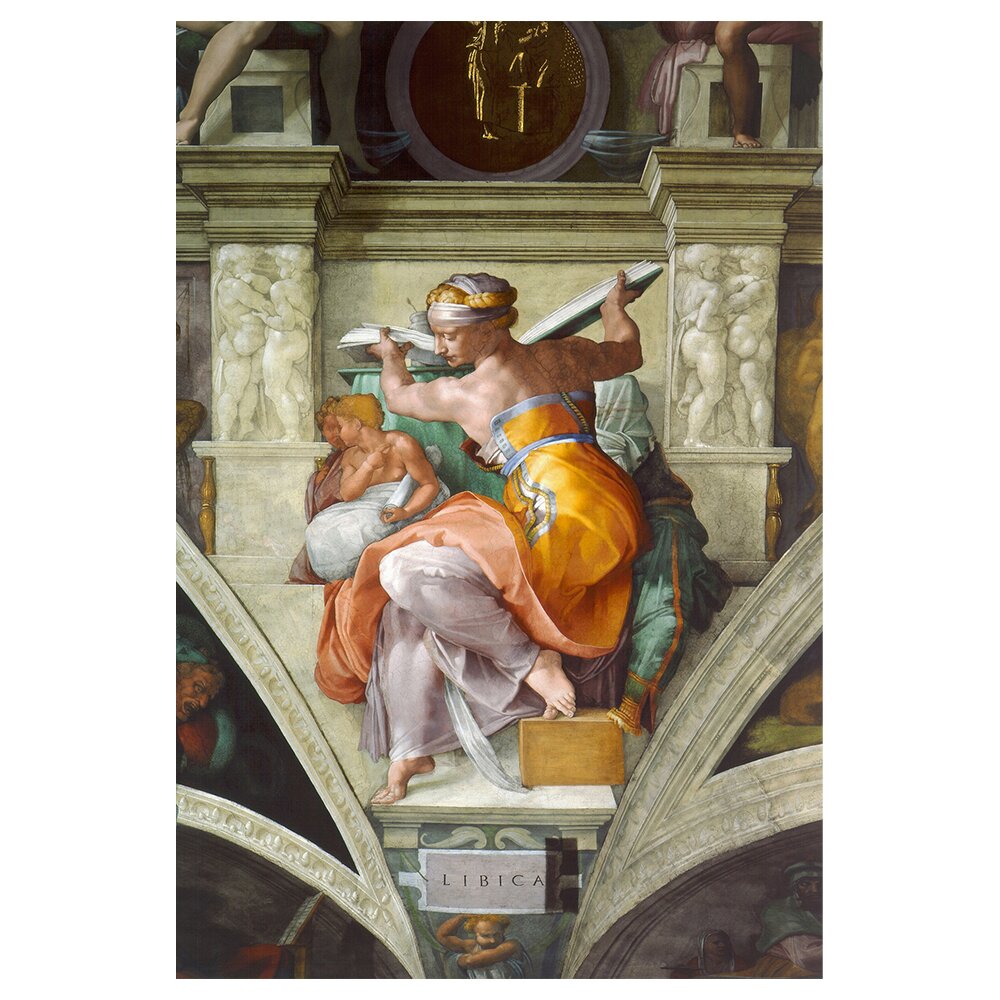 Leinwandbild Lybische Sibylle von Michelangelo Buonarrotti