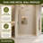 BCANHOME 56–60"W x 76"H Frameless Sliding Shower Door–10 mm (3/8") with Tempered Glass (Chrome)-130912928