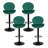 Lucah Swivel Adjustable Height Velvet Bar Stool with Shell Back-1213217545-1214878249
