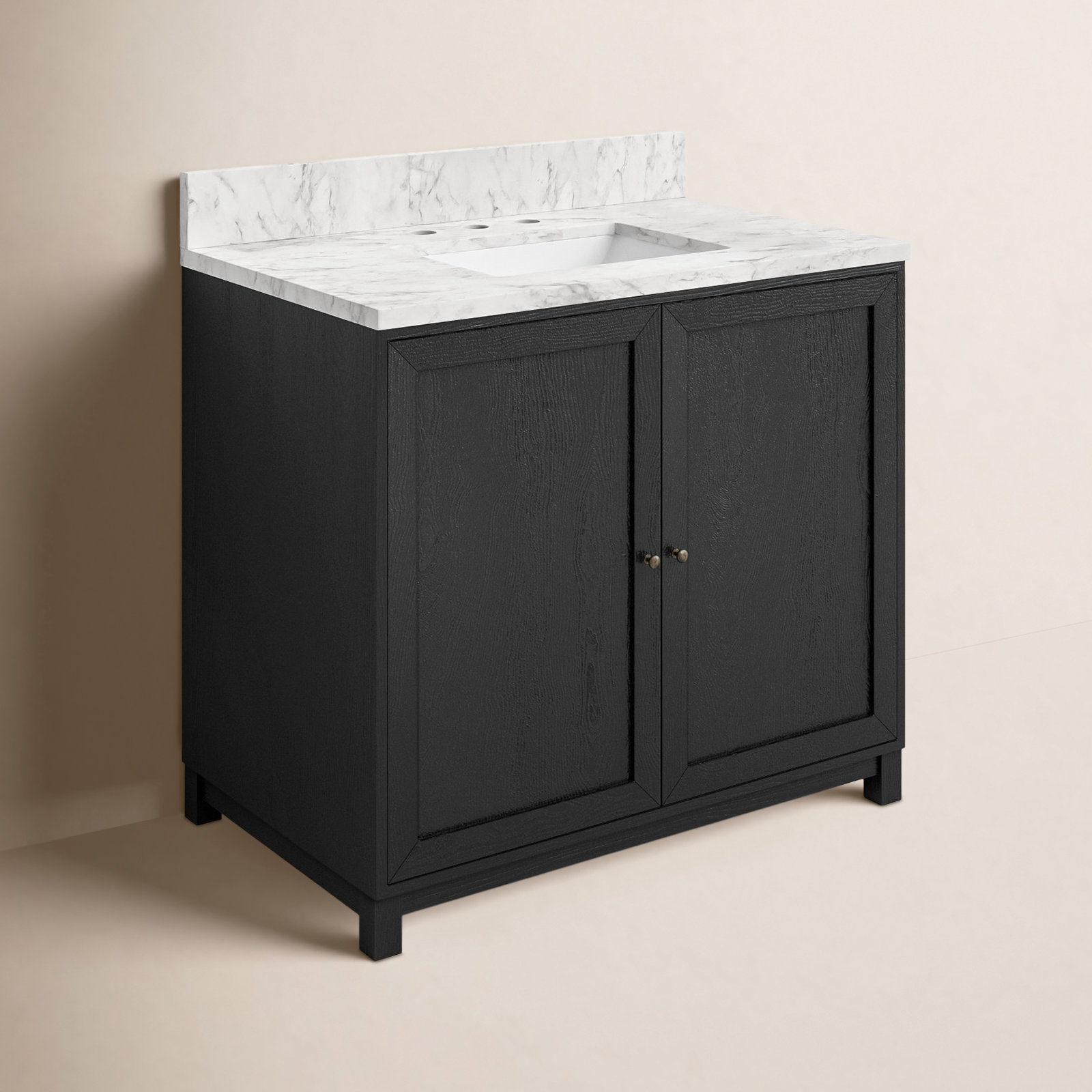 Nebbiolo Single Bathroom Vanity, Black, 36"