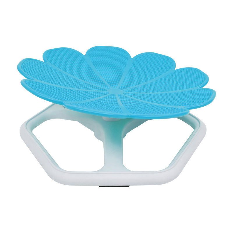 360° Swivel Sensory Spin Chair – Orange Flower-Shaped Wobble Seat For Vestibular Development & Balance Training, Blue