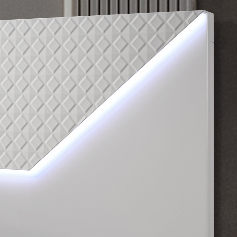 Wrobel Panel Bed With Led, King