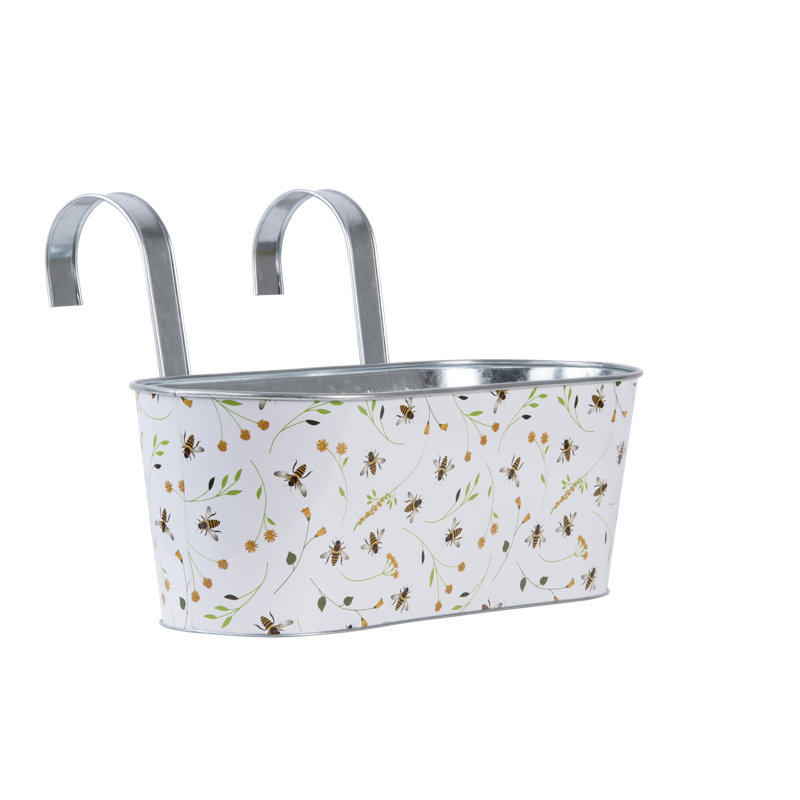 Bee Print Planters with Hooks