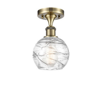 Plafonnier semi-encastré 1 lumière 8 po Anie