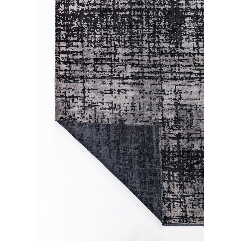 Bek Abstract Hand Loom Indoor / Outdoor Area Rug, Rectangle 6'6" x 9'10"