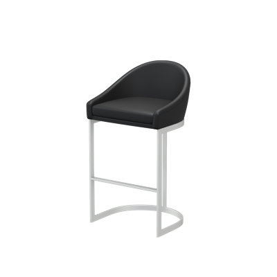  Bemboe Upholstered Counter Stool with Metal Frame