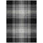 Tapis intérieur lavable 10 pi x 14 pi noir et gris