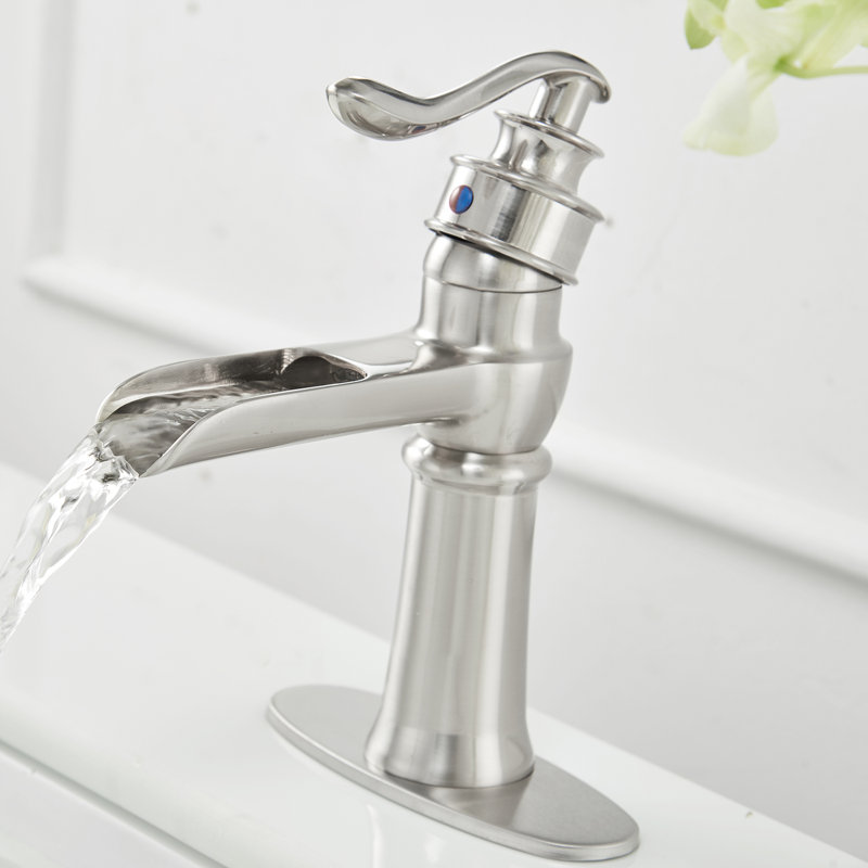 Single-Hole Single-handle Bathroom Faucet, Brushed Nickel