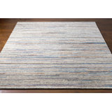 Berriman Hand Knotted Striped Indoor Rug