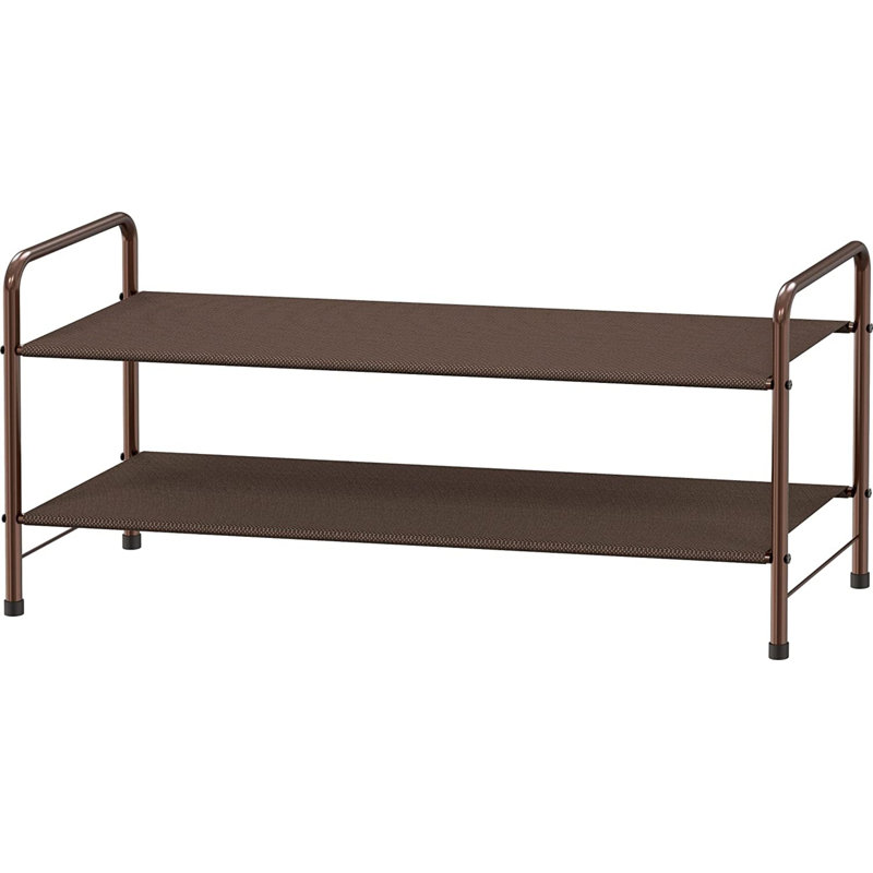 Bhargava 8 Pair Stackable Shoe Rack, Brown